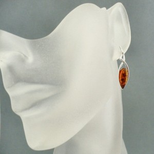 amber earrings 125a